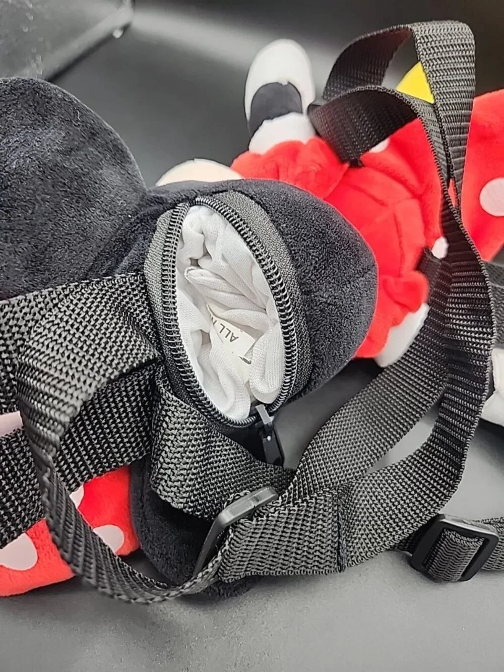 Disney Minnie Mouse Plush Backpack Red Polka Dot 17